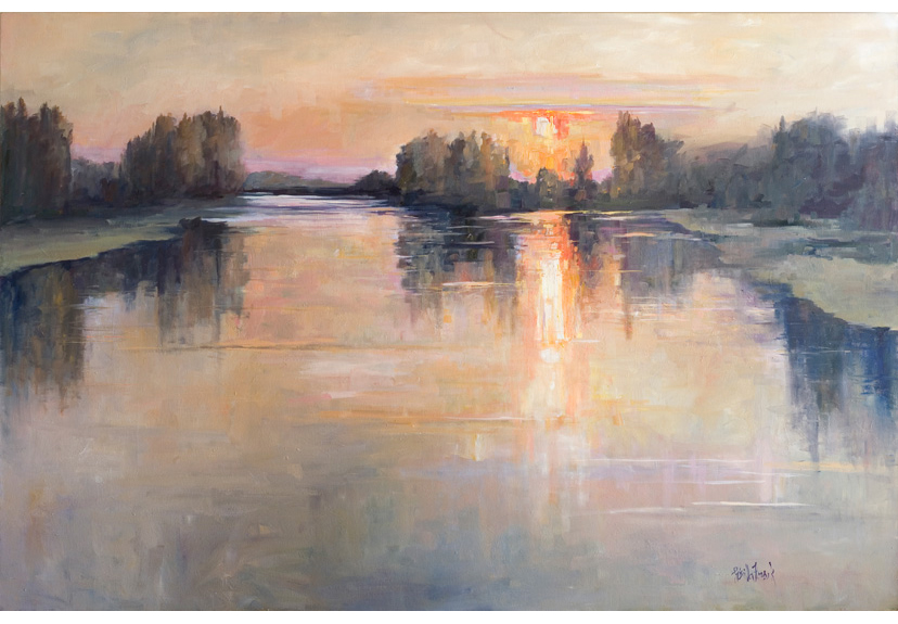 Dordogne Summer Sunset by Priscilla Fossek